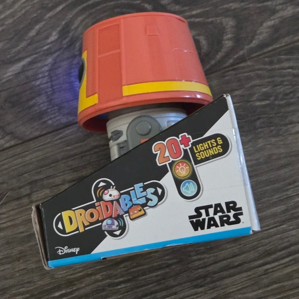 Star Wars Droidables Chopper C1-10P Toy 4in Orange Hasbro Lights Sounds NEW